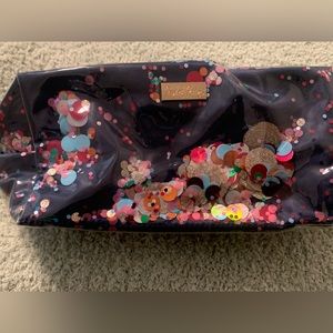 Packed party glitter sequin bag. Navy blue base.